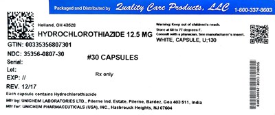 Image Of Label (Hydrochlorothiazide12 5mgunichem)